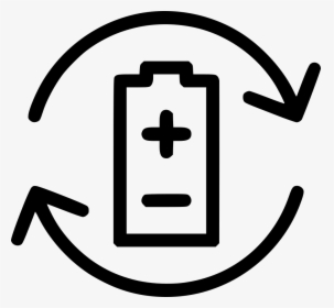 Rechargeable Batteries Recycling - Rechargeable Batteries Icon Png, Transparent Png, Transparent PNG