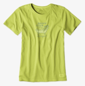 Women S Happy Hour Bubble Bath Crusher Tee - Life Is Good Van T Shirts, HD Png Download, Transparent PNG