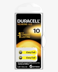 Duracell Hearing Type Batteries - Duracell 10, HD Png Download, Transparent PNG