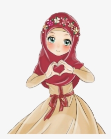 Transparent Hijab Png - Anime Girl Anime Hijab, Png Download, Transparent PNG
