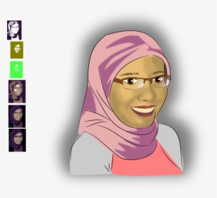 Woman In Hijab Clip Art, HD Png Download, Transparent PNG