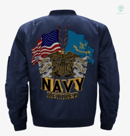 Navy Retired Embroidered Jacket %tag Familyloves, HD Png Download, Transparent PNG
