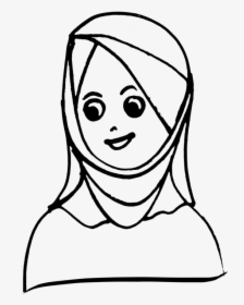Emotion,art,monochrome Photography - Head Scarf Clipart Black And White, HD Png Download, Transparent PNG