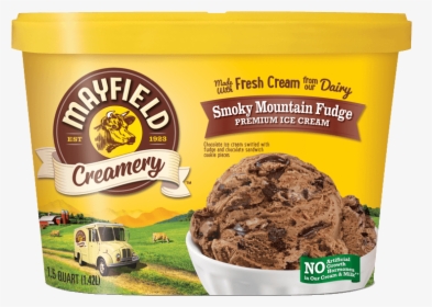 Smoky Mountain Fudge - Sea Salt Caramel Cheesecake Ice Cream, HD Png Download, Transparent PNG