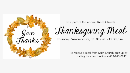 Thanksgiving Meal - Thank You Clipart Fall, HD Png Download, Transparent PNG