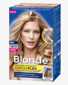 Blonde Strands M2 Medium Strands - Schwarzkopf Blonde M1 Super Highlights, HD Png Download, Transparent PNG