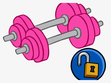 Dumbbells Clipart Fitness - Dumbbells Club Penguin, HD Png Download, Transparent PNG