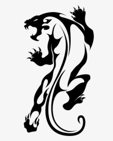Tattoo Jaguar Leopard Tiger Lion Vector Clipart - Jaguar Tribal Tattoo, HD Png Download, Transparent PNG