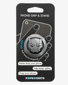 Popsocket Black Panther Logo Avengers Marvel Phone - Pop Socket Iron Man, HD Png Download, Transparent PNG