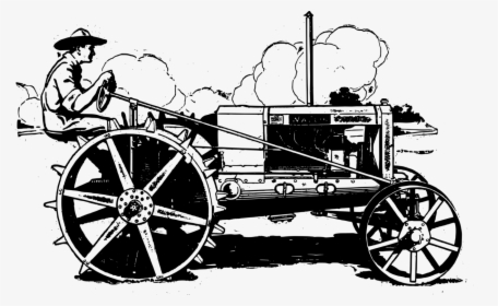 Wheel,wagon,chariot - Antique Tractor Clip Art, HD Png Download, Transparent PNG