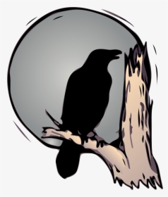 Bird Common Raven American Crow Drawing - Raven Clip Art, HD Png Download, Transparent PNG