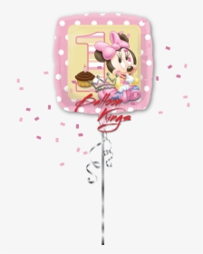 1st Birthday Girl Baby Minnie - Minnie Mouse 1st Birthday Balloons Girl, HD Png Download, Transparent PNG