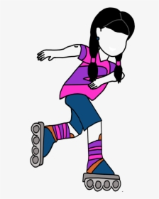 Girl Birthday T Shirt - Person On Roller Skates Clip Art, HD Png Download, Transparent PNG