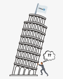 A Linkedin Profile Is The Foundation For Building Brand - Tower Of Pisa Clip Art, HD Png Download, Transparent PNG