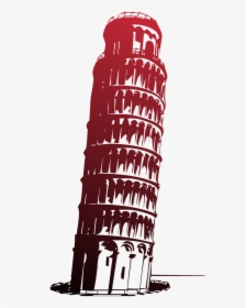 Plumb Line Leaning Tower Of Pisa, HD Png Download, Transparent PNG