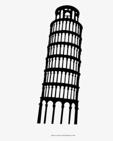 Tower Of Pisa Coloring Page - Pisa Vector Png, Transparent Png, Transparent PNG