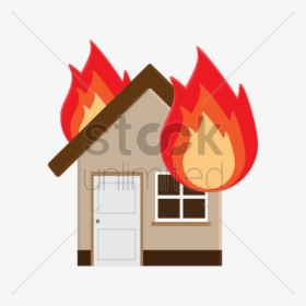 Burning House Cartoon - Burning House Clipart, HD Png Download, Transparent PNG