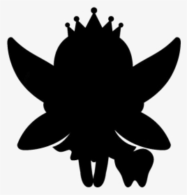 Tooth Fairy Png Black And White - Silhouette, Transparent Png, Transparent PNG