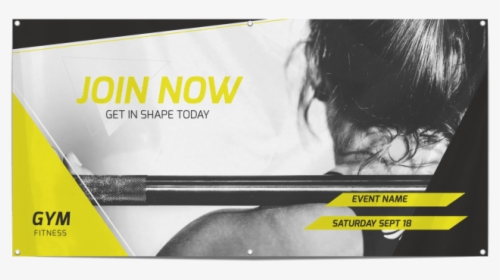 Join Now Fitness Banner Template Preview - Join Now Fitness, HD Png Download, Transparent PNG