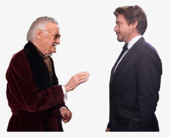 Stan Lee With Robert Downey, HD Png Download, Transparent PNG