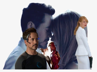 → Drawing Robert Downey Jr Gwynethpaltrow Pepperony - Love Pepper Potts Y Tony Stark, HD Png Download, Transparent PNG