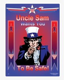 Safe Uncle Sam Poster, HD Png Download, Transparent PNG
