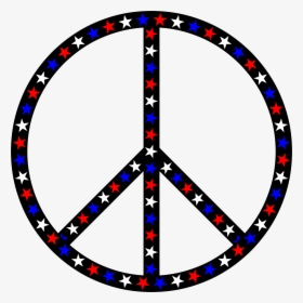 Clip Art Peace Sign Png Transparent Png , Png Download - Red White And Blue Stars Transparent, Png Download, Transparent PNG