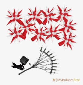 Original Herrnhut Plastic Star Chain, White / Red, - Illustration, HD Png Download, Transparent PNG