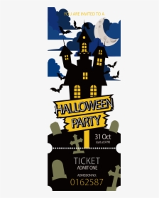 Transparent Concert Tickets Clipart - Halloween Ticket No, HD Png Download, Transparent PNG