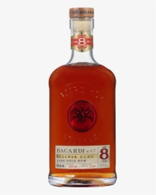 Bacardi 8 Amber Rum 750 Ml - Bacardi 8 Year, HD Png Download, Transparent PNG