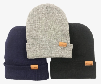 Winter Beanie In Navy, Gray, Black - Beanie, HD Png Download, Transparent PNG