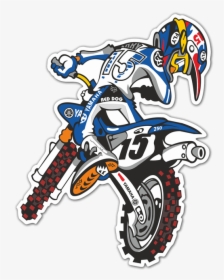 Car & Motorbike Stickers - Drawings Of Moto Cross, HD Png Download, Transparent PNG