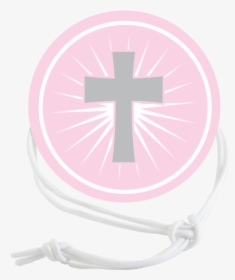 Pink Cross Napkin Knot Product Image - Cross, HD Png Download, Transparent PNG