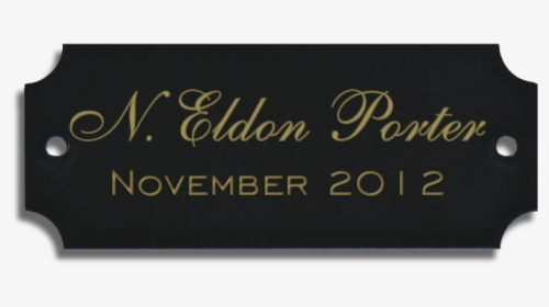 Gold Plaque Png - Happy Birthday Black And White, Transparent Png, Transparent PNG