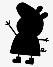 Clip Art Character Cartoon Silhouette Fiction - Cartoon Character Cartoon Silhouette, HD Png Download, Transparent PNG