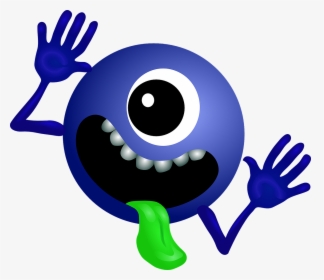 Alien, Dark Blue, Smiley, Monster, Cartoon, Character - Galaxy Don T Panic, HD Png Download, Transparent PNG