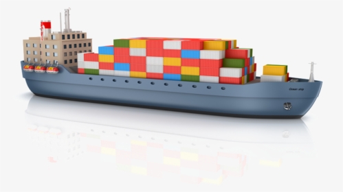 Transparent Cargo Ship Png - Containerschiff Clipart, Png Download, Transparent PNG