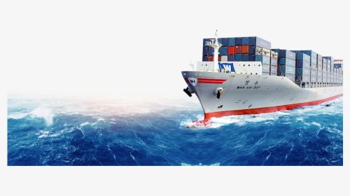 Cargo Ship Freight Transport Freight Forwarding Agency - Ship In Sea Png, Transparent Png, Transparent PNG