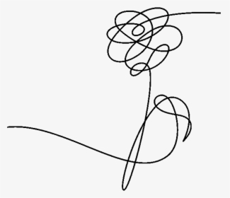 Her ❤ • • • Italy Bts Rm Namjoon Kimnamjoon Joonie - Bts Love Yourself Flower Drawing, HD Png Download, Transparent PNG