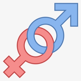 It S A Gender Icon, Represented By Two Circles, Interlocking - Minus Sign Clip Art, HD Png Download, Transparent PNG