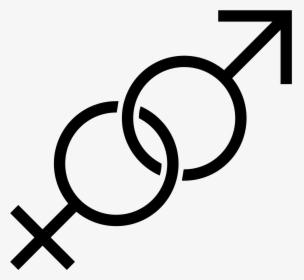 It S A Gender Icon, Represented By Two Circles, Interlocking - Sex Shop Icon Png, Transparent Png, Transparent PNG