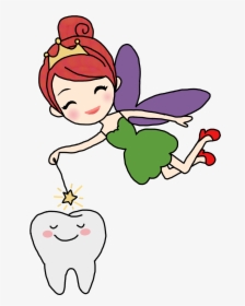 #toothfairy #wand #magic #kids #cartoon #tooth #star - Cartoon Tooth Fairy, HD Png Download, Transparent PNG