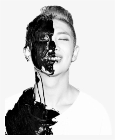 Namjoon Black And White, HD Png Download, Transparent PNG