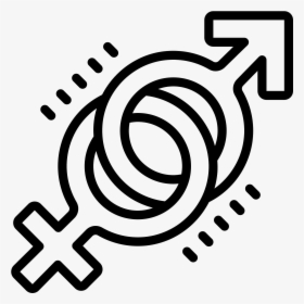It S A Gender Icon, Represented By Two Circles, Interlocking - Transgender Icon Png, Transparent Png, Transparent PNG