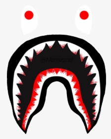 Bloody Bape Logo Teeth - Transparent Bape Shark Logo, HD Png Download, Transparent PNG