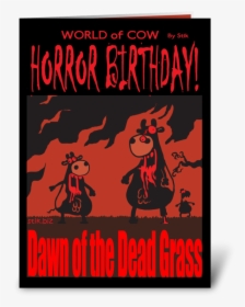 Dawn Of The Dead Grass Bd Card Greeting Card - Horror Birthday Cards, HD Png Download, Transparent PNG