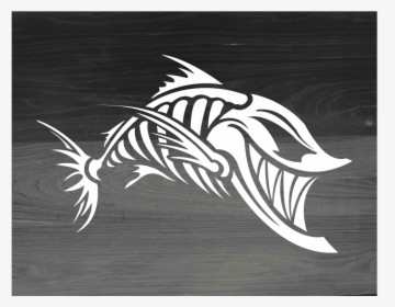 S L1600 - Skeleton Fish Decal, HD Png Download, Transparent PNG