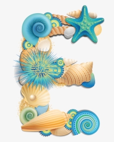Transparent Seashell Clipart - Shell Letters Clip Art, HD Png Download, Transparent PNG