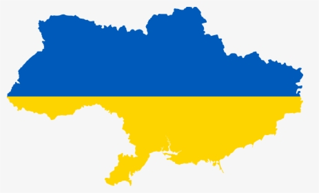 Russia Flag Map - Ukraine Flag Map Png, Transparent Png, Transparent PNG