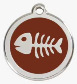 Brown Fish Skeleton Pet Tag - Fish Id Tag, HD Png Download, Transparent PNG